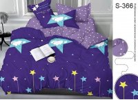 Постельное белье сатин люкс TAG - S366, полуторный